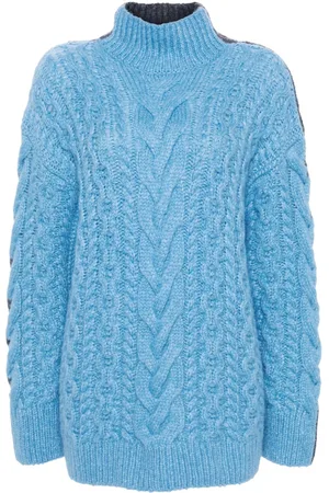 Stella McCartney Two-tone cable-knit jumper