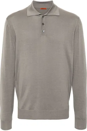 BARENA Fine-knit wool polo shirt
