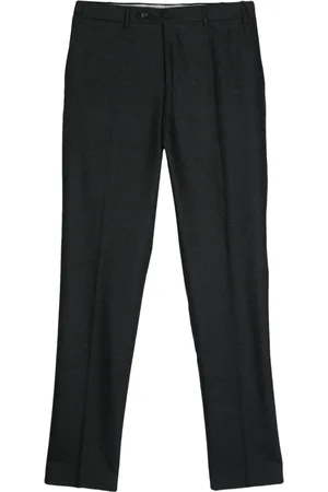 CANALI Pressed-crease tailored trousers