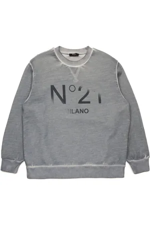 Nº21 Logo-print cotton sweatshirt