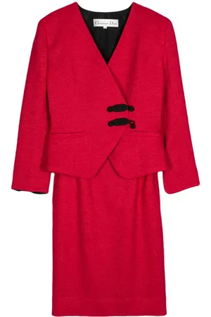 Dior Side toggle fastening skirt suit