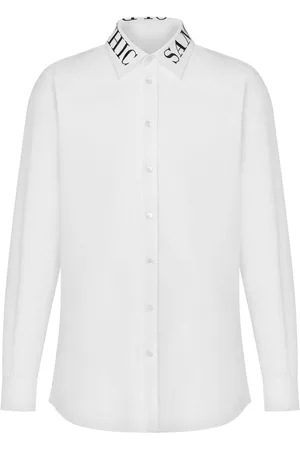 Moschino Logo-print poplin shirt