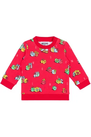 Moschino Graphic-print cotton sweatshirt
