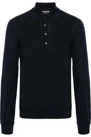 Tom Ford Long-sleeve wool polo shirt