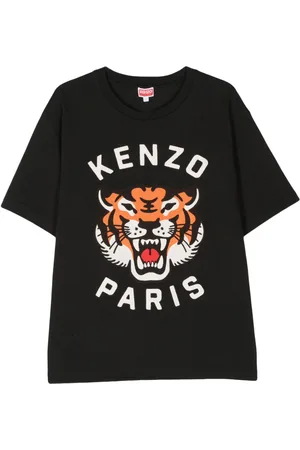 Kenzo Tiger-motif cotton T-shirt