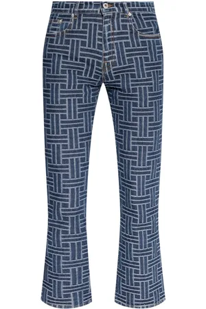 Kenzo Pattern jacquard flared jeans