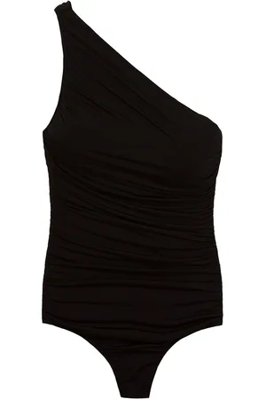 Brigitte One shoulder draped swimsuit