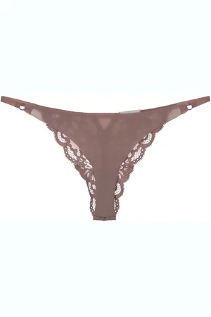 FLEUR DU MAL Charlotte lace seamless string cheeky