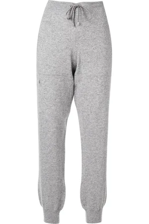 Barrie Drawstring cashmere track pants