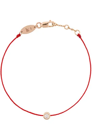 Redline 18kt rose and diamond string bracelet