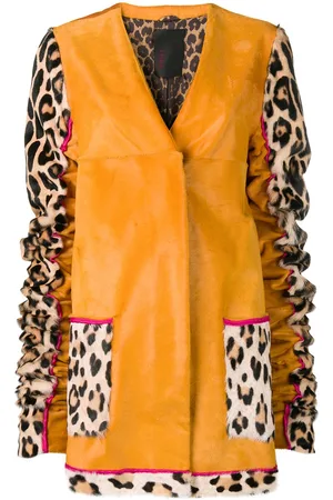 LISKA Animal printed sleeves coat