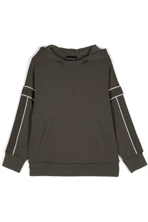 Emporio Armani Logo-straps hoodie