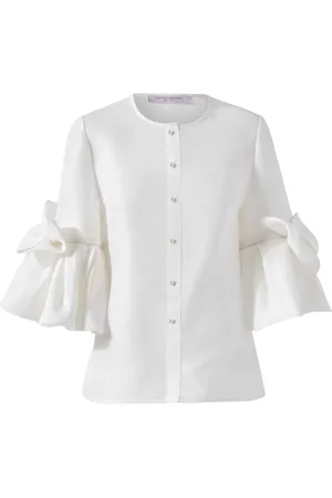 Carolina Herrera Bow-detail ruffled blouse