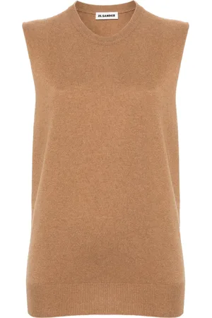 Jil Sander Crew-neck cashmere vest