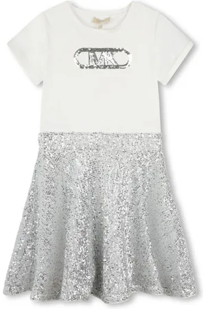 Michael Kors Sequin-embellished cotton dress