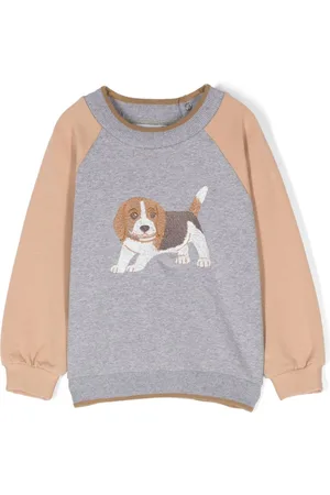 PATACHOU Dog-embroidered sweatshirt