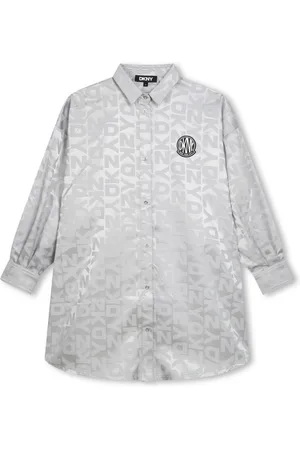 DKNY Monogram-jacquard dress