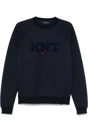 Kiton Logo-flocked sweatshirt