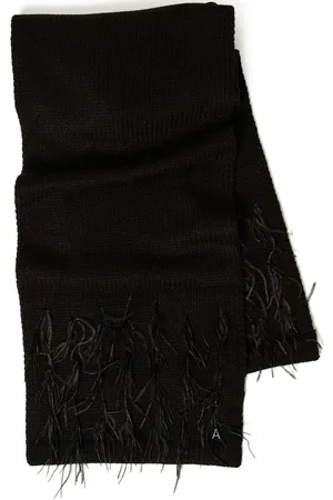 Twin-Set Feather-embellished scarf