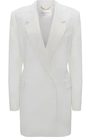 Victoria Beckham Fold-shoulder blazer mini dress