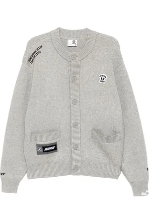 A Bathing Ape Mélange-effect cardigan