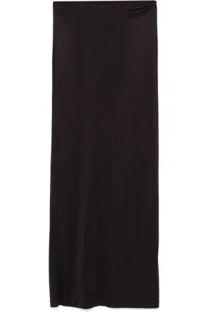 Helmut Lang Satin-finish maxi skirt