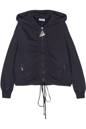 The Attico Ruched-detail hoodie