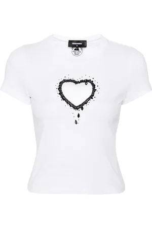 Dsquared2 Beaded-heart T-shirt