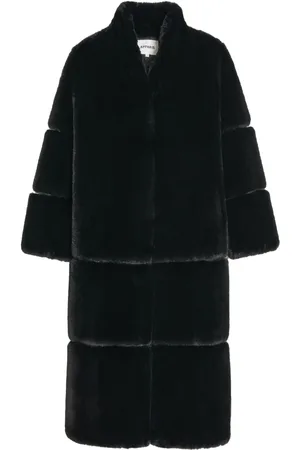 Apparis Sylke V-neck faux-fur coat
