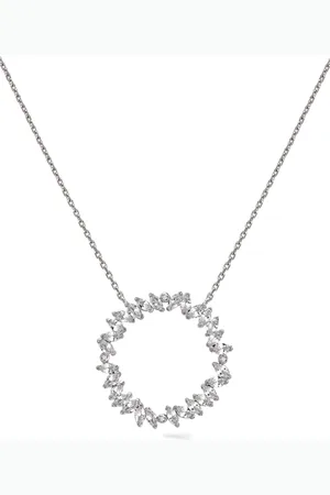 Lark & Berry 14kt white gold Veto diamond necklace