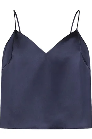 GALVAN Ischia satin tank top
