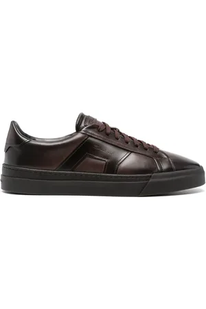 santoni Logo-debossed sneakers