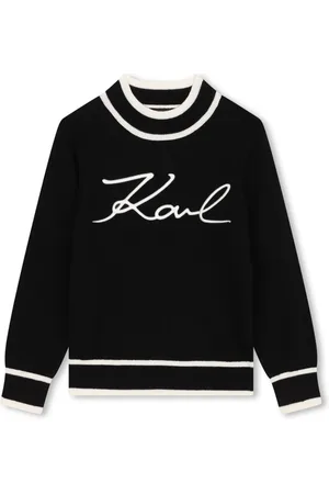 Karl Lagerfeld Signature high-neck jumper