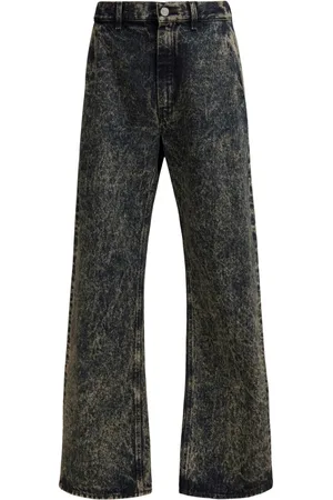 Marni Distressed-effect wide-leg jeans