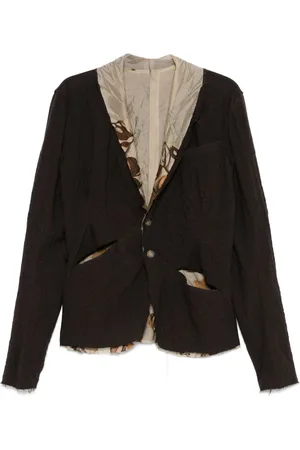 CHIAHUNG SU Contrasting-trim blazer