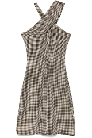 Courrèges Criss-cross jersey mini dress