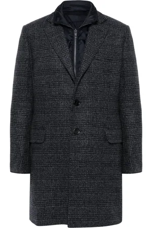 FAY Tartan-check double coat