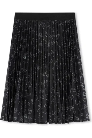 Sonia Rykiel Enfant Graphic-print pleated skirt
