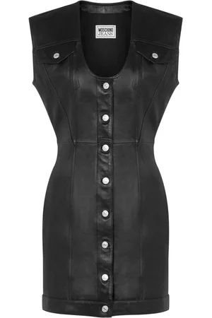 Moschino Leather mini dress