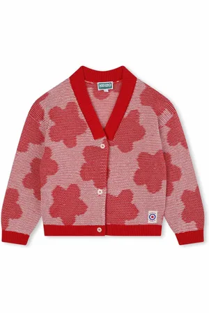 Kenzo Poppy pattern V-neck cardigan