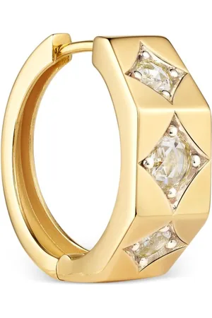 Marie Lichtenberg 18kt yellow diamond hoop earring