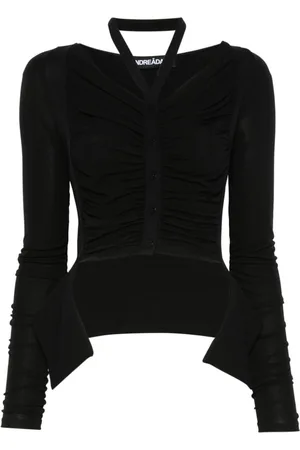 ANDREADAMO Draped jersey cardigan