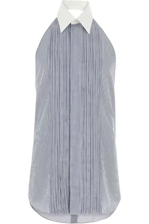 Fendi Pleated sleeveless shirt