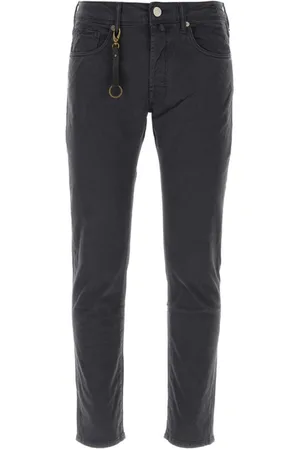 Incotex Logo-patch straight-leg jeans
