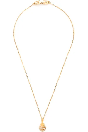 Givenchy G-logo rhinestone necklace