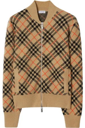 Burberry Cashmere checkered cardigan