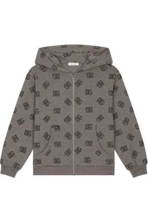 Dolce & Gabbana Monogram-logo zip-up hoodie