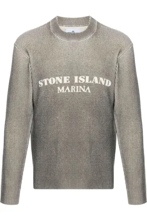 Stone Island Logo-stamp sweater