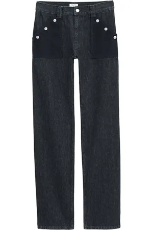 Filippa K Contrasting-pocket straight-leg jeans