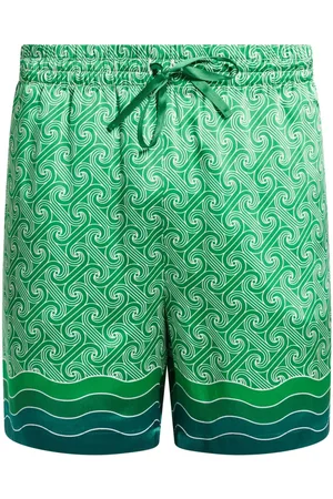 Casablanca La Déesse du Stade silk shorts